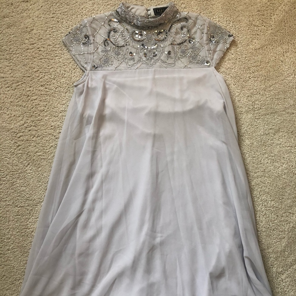 LIPSY SILVER SPARKLY DRESS